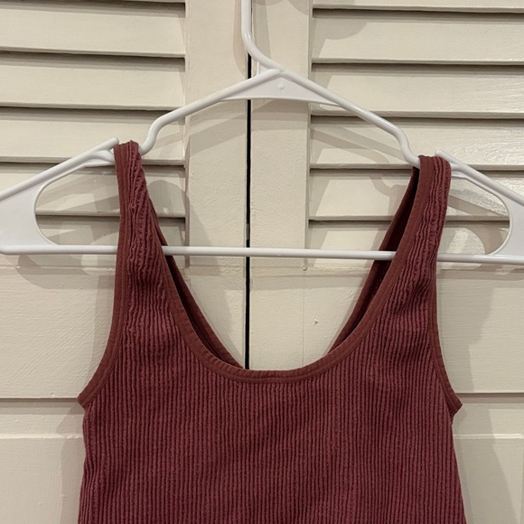 Ribbed Mauve Forever 21 Crop Top - Picture 5 of 7